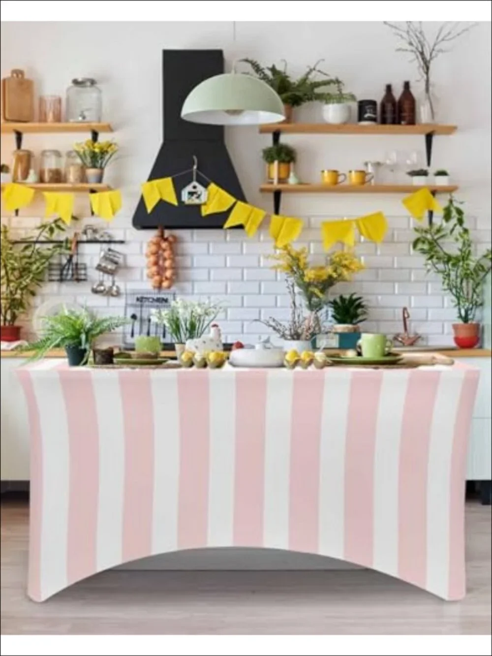 Spandex Tablecloth 6 Ft Stretch Fitted Cover Rectangle Tables Washable